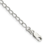 Load image into Gallery viewer, Sterling Silver 3mm Half Round Wire Curb Chain 10'' length