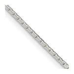 Load image into Gallery viewer, Sterling Silver 1.2mm 8 Sided Diamond-cut Mirror Box Chain 18'' length