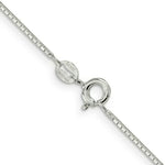 Load image into Gallery viewer, Sterling Silver 1.2mm 8 Sided Diamond-cut Mirror Box Chain 18'' length