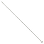 Load image into Gallery viewer, Sterling Silver 1.15mm Square Beaded Anklet Chain 10'' length