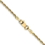 Load image into Gallery viewer, 14K Yellow Gold 1.85mm Diamond-cut Quadruple Rope Chain Necklace Length 14'' inches