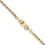 Load image into Gallery viewer, 14K Yellow Gold 1.85mm Diamond-cut Quadruple Rope Chain Necklace Length 18'' inches
