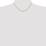 Load image into Gallery viewer, 14K Yellow Gold 2mm Diamond-cut Quadruple Rope Chain Necklace Length 16'' inches