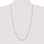 Load image into Gallery viewer, 14K Yellow Gold 2mm Diamond-cut Quadruple Rope Chain Necklace Length 30'' inches