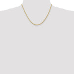 Load image into Gallery viewer, 14K Yellow Gold 2.25mm Diamond-cut Quadruple Rope Chain Necklace Length 18'' inches
