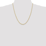Load image into Gallery viewer, 14K Yellow Gold 2.25mm Diamond-cut Quadruple Rope Chain Necklace Length 22'' inches