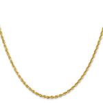 Load image into Gallery viewer, 14K Yellow Gold 2.25mm Diamond-cut Quadruple Rope Chain Necklace Length 16'' inches