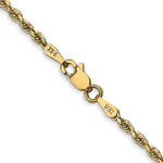 Load image into Gallery viewer, 14K Yellow Gold 2.25mm Diamond-cut Quadruple Rope Chain Necklace Length 30'' inches
