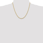 Load image into Gallery viewer, 14K Yellow Gold 2.75mm Diamond-cut Quadruple Rope Chain Necklace Length 20'' inches