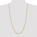 Load image into Gallery viewer, 14K Yellow Gold 2.75mm Diamond-cut Quadruple Rope Chain Necklace Length 30'' inches