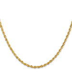 Load image into Gallery viewer, 14K Yellow Gold 2.75mm Diamond-cut Quadruple Rope Chain Necklace Length 20'' inches