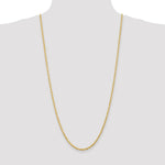 Load image into Gallery viewer, 14K Yellow Gold 3mm Diamond-cut Quadruple Rope Chain Necklace Length 30'' inches