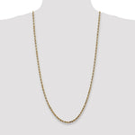 Load image into Gallery viewer, 14K Yellow Gold 4mm Diamond-cut Quadruple Rope Chain Necklace Length 30'' inches