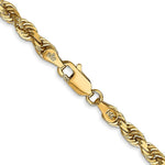 Load image into Gallery viewer, 14K Yellow Gold 4mm Diamond-cut Quadruple Rope Chain Necklace Length 20'' inches