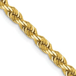 Load image into Gallery viewer, 14K Yellow Gold 4mm Diamond-cut Quadruple Rope Chain Necklace Length 30'' inches