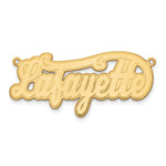 Load image into Gallery viewer, Custom Made Personalized Name Necklace Pendant Cursive with Border Size 1.1 inches in 10K, 14K Gold, Yellow Gold in Length of 16, 18, or 20 Inches
