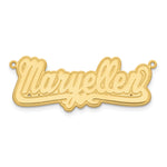 Load image into Gallery viewer, Roy Rose Jewelry Custom Made Personalized Name Necklace Pendant Cursive with Heart, size 1.1" inches, in 10K Yellow Gold in Length Choice of 16", 18", or 20"