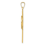 Load image into Gallery viewer, 14K Yellow Gold Cross w/ St Anthony Medal Pendant