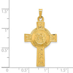 Load image into Gallery viewer, 14K Yellow Gold Cross w/St. Christopher Medal Pendant