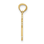 Load image into Gallery viewer, 14K Yellow Gold Small Budded Cross Charm