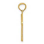 Load image into Gallery viewer, 14K Yellow Gold Diamond-cut Cross Pendant 23mm length