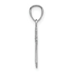 Load image into Gallery viewer, 14K White Gold Budded Cross Charm