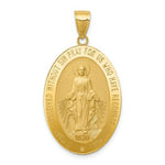 Load image into Gallery viewer, 14K Yellow Gold Miraculous Medal Pendant 21mm width