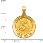 Load image into Gallery viewer, 14K Yellow Gold Saint Anthony Medal Pendant