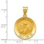 Load image into Gallery viewer, 14K Yellow Gold Saint Anthony Medal Pendant