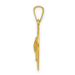 Load image into Gallery viewer, 14K Yellow Gold Holy Spirit Medal Round Pendant