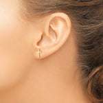Load image into Gallery viewer, 14K Yellow Gold Polished Cross Earrings