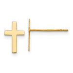 Load image into Gallery viewer, 14K Yellow Gold Polished Cross Earrings