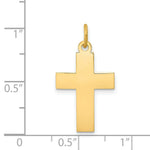 Load image into Gallery viewer, 14K Yellow Gold Polished Cross Pendant 29mm length