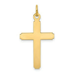 Load image into Gallery viewer, 14K Yellow Gold Polished Cross Pendant 28mm length