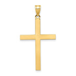 Load image into Gallery viewer, 14K Yellow Gold Engravable Cross Charm