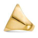 Load image into Gallery viewer, Solid Back Mens Extra-Large Signet Ring with Free Engraving Available of Initials Monogram in Solid 14K Yellow Gold