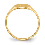 Load image into Gallery viewer, Open Back Mens Womens Signet Ring Custom Personalized with Free Engraving Available of Initials in Solid 14K Yellow Gold