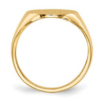 Load image into Gallery viewer, Mens Signet Ring Custom Personalized with Free Engraving Available of Initials or Monogram in Solid 14K Yellow Gold
