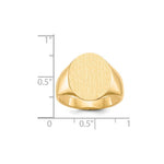 Load image into Gallery viewer, Mens Signet Ring Custom Personalized with Free Engraving Available of Initials or Monogram in Solid 14K Yellow Gold