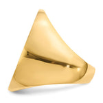 Load image into Gallery viewer, Mens Extra-Large Signet Ring Custom Personalized with Free Engraving Available of Initials or Monogram in Solid 14K Yellow Gold