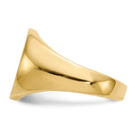 Load image into Gallery viewer, Mens Signet Ring Custom Personalized with Free Engraving Available of Initials or Monogram in Solid 14K Yellow Gold