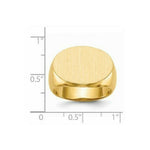 Load image into Gallery viewer, Mens Signet Ring Custom Personalized with Free Engraving Available of Initials or Monogram in Solid 14K Yellow Gold