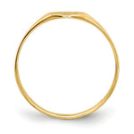 Load image into Gallery viewer, Solid Closed Back 7mm Round Signet Ring Custom Personalized with Free Engraving Available of Initials or Monogram in Solid 14K Yellow Gold