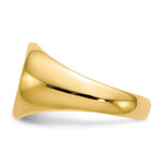 Load image into Gallery viewer, Mens Signet Ring Custom Personalized with Free Engraving Available of Initials or Monogram in Solid 14K Yellow Gold
