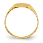 Load image into Gallery viewer, Solid Back Mens or Ladies Signet Ring Custom Personalized with Free Engraving Available of Initials in Solid 14K Yellow Gold
