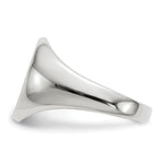 Load image into Gallery viewer, Solid Closed Back Signet Ring Round Shape Custom Personalized with Free Engraving Available of Initials in Solid 14K White Gold