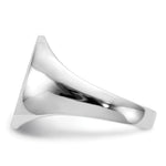 Load image into Gallery viewer, Mens Solid Back Signet Ring Custom Personalized with Free Engraving Available of Initials or Monogram in Solid 14K White Gold