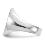 Load image into Gallery viewer, Mens High Polished Oval Signet Ring Custom Personalized with Free Engraving Available of Initials/Monogram in Solid 14K White Gold