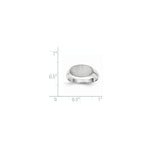 Load image into Gallery viewer, Solid Closed Back Signet Ring Horizontal Oval Custom Personalized with Free Engraving Available of Initials in Solid 14K White Gold