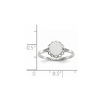 Load image into Gallery viewer, Open Back Signet Ring Round Scallop Edge Custom Personalized with Free Engraving Available of Initials in Solid 14K White Gold